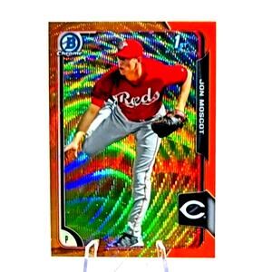 Jon Moscot #BCP163 Bowman Chrome Wave Refractor 2015 Cincinnati Reds
